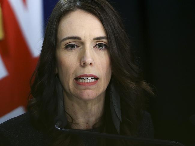 WELLINGTON, NEW ZEALAND - JULY 22: Prime Minister Jacinda Ardern speaks to media during a press conference at Parliament on July 22, 2020 in Wellington, New Zealand. Prime Minister Jacinda Ardern has announced the dismissal of Iain Lees-Galloway as a minister over an inappropriate relationship with a former staffer.  (Photo by Hagen Hopkins/Getty Images)