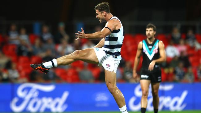 Tom Hawkins has been the AFL’s most lethal goalkicker of the year.