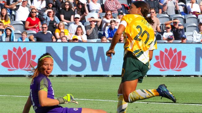 Sam Kerr is a goal scoring machine. Picture: AAP Images