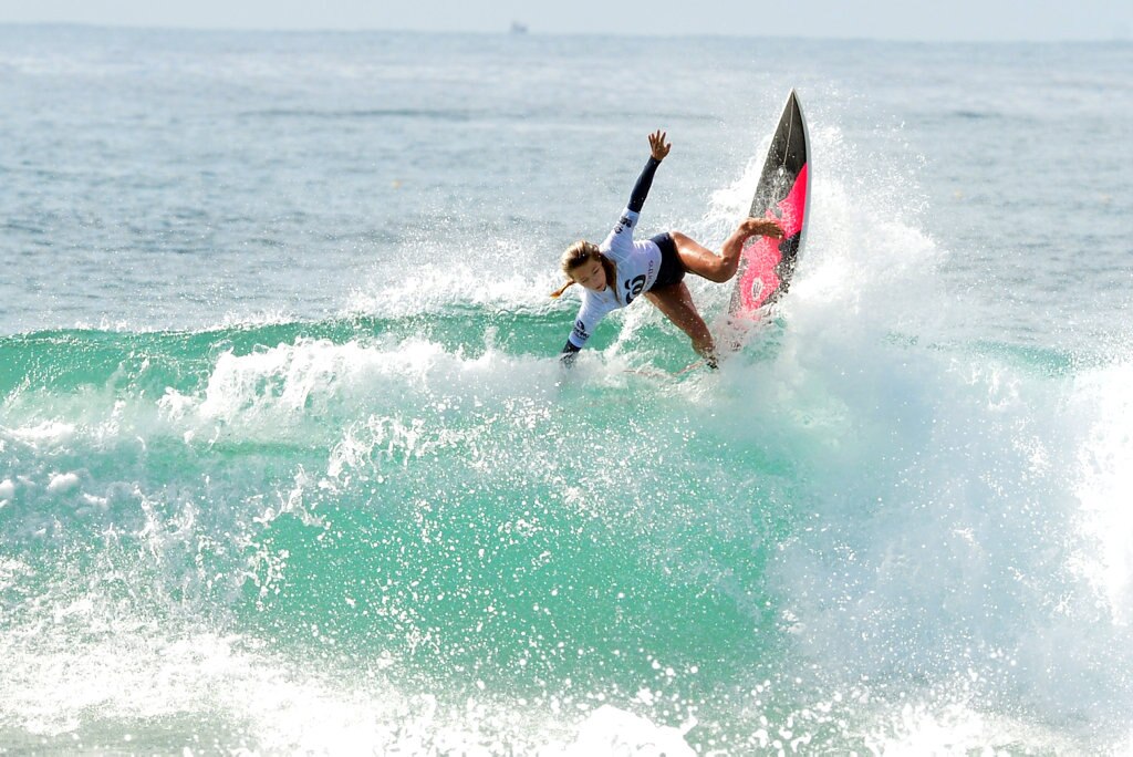 Queensland Grommet Surfing Titles at Coolum Beach. Coco Cairns. Picture: john mccutcheon