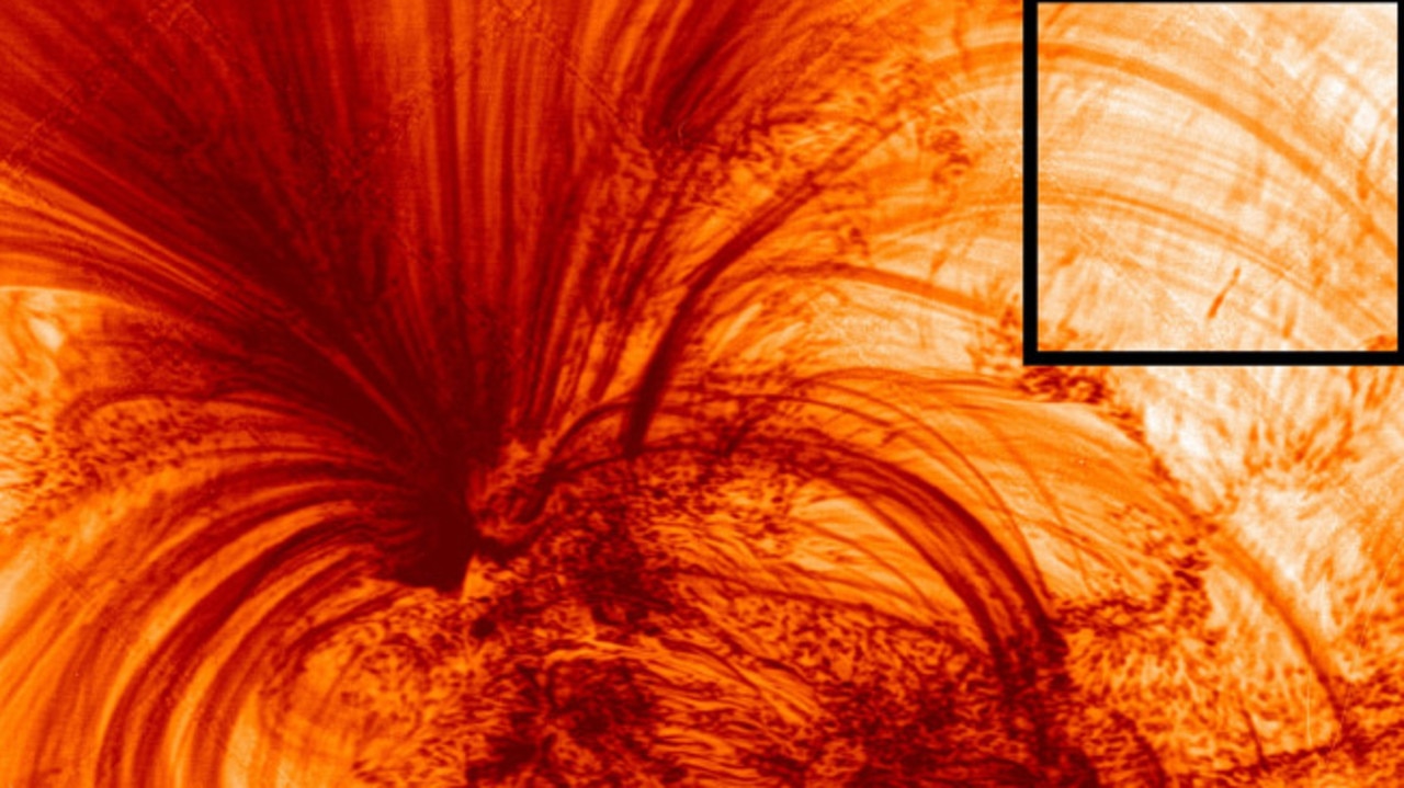 Researchers unveil the highest-ever resolution images of the Sun from NASA's solar sounding rocket mission. Picture: NASA/UCLan