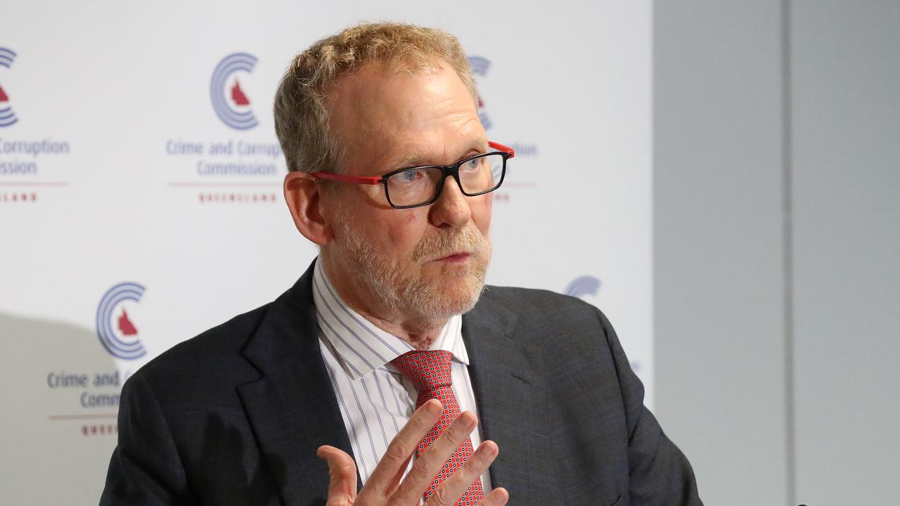 Alan MacSporran QC, CCC Chairperson, discussing the watchdog's outcomes in relation to their investigation into the Former Queensland deputy premier Jackie Trad, Fortitude Valley. Photographer: Liam Kidston