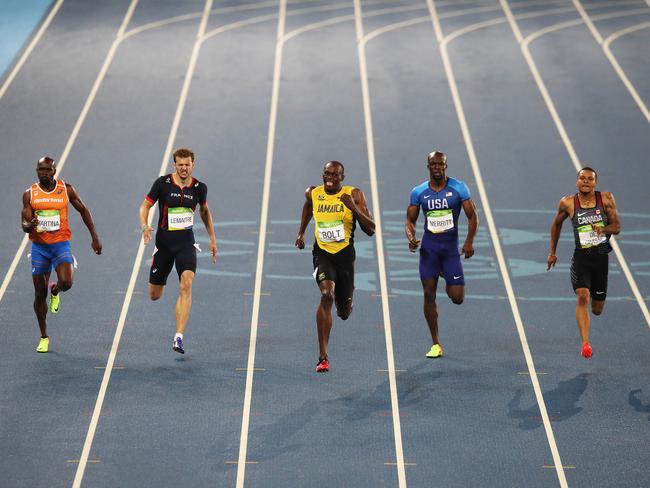 Usain Bolt of Jamaica wins the gold medal in the Men's 200m Final during day 13 of the Rio 2016 Olympic Games. Picture: Brett Costello
