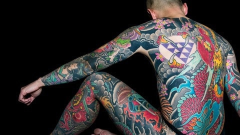 Tattoo artist Rhys Gordon’s work took almost 15 years to complete.