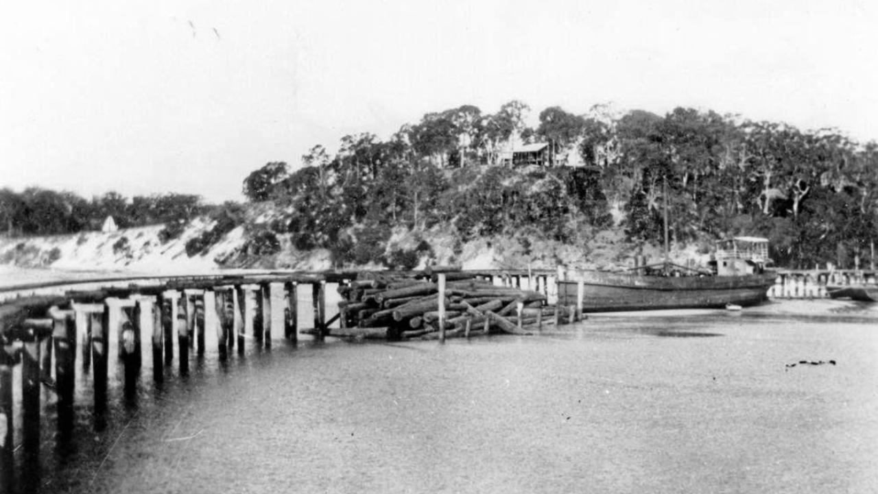 Jetty in Operation, Fraser Coast, Built 1919. A vital structure supporting local industries and transportation. Source: Contributed