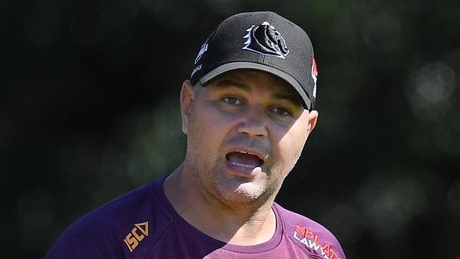 Brisbane Broncos coach Anthony Seibold’s standards aren’t being met. Picture: AAP Image/Dan Peled