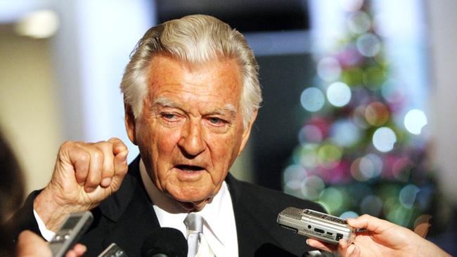 Former prime minister Bob Hawke. Picture: Lyndon Mechielsen