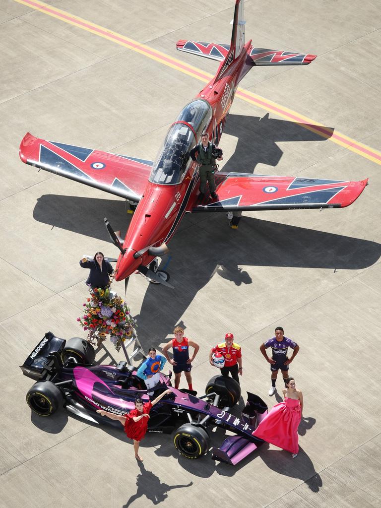 Air force roulettes and Formula One cars will take centre stage during March. Picture: David Caird