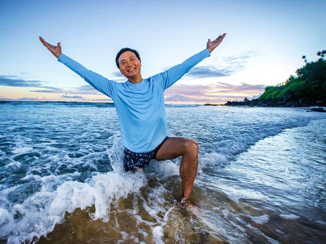 Li Cunxin at Coolangatta. Picture: Nigel Hallett