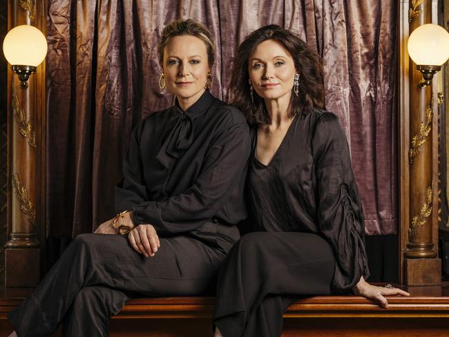 Marta Dusseldorp and Essie Davis are set to star in new production, The Maids, at the Playhouse later this month. Picture: ADAM GIBSON