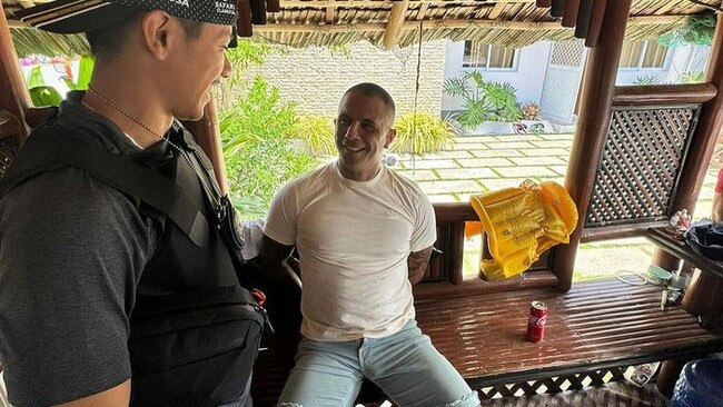 A picture from Indonesian authorities showing Gregor Johann Haas, arrested in Cebu, Philippines.