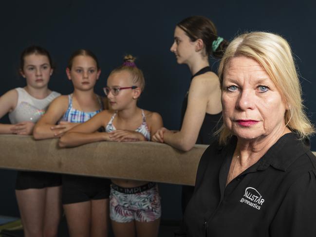 Allstar Gymnastics owner Vicki Flamsteed spoke out over the issue as her gymnasts remain banned from competition. Picture: Kevin Farmer