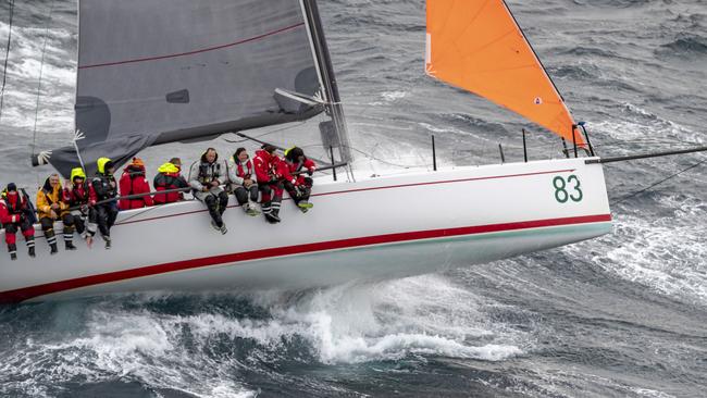 The Sydney to Hobart yacht Showtime in the last Sydney to Hobart yacht race. Pic: Rolex.