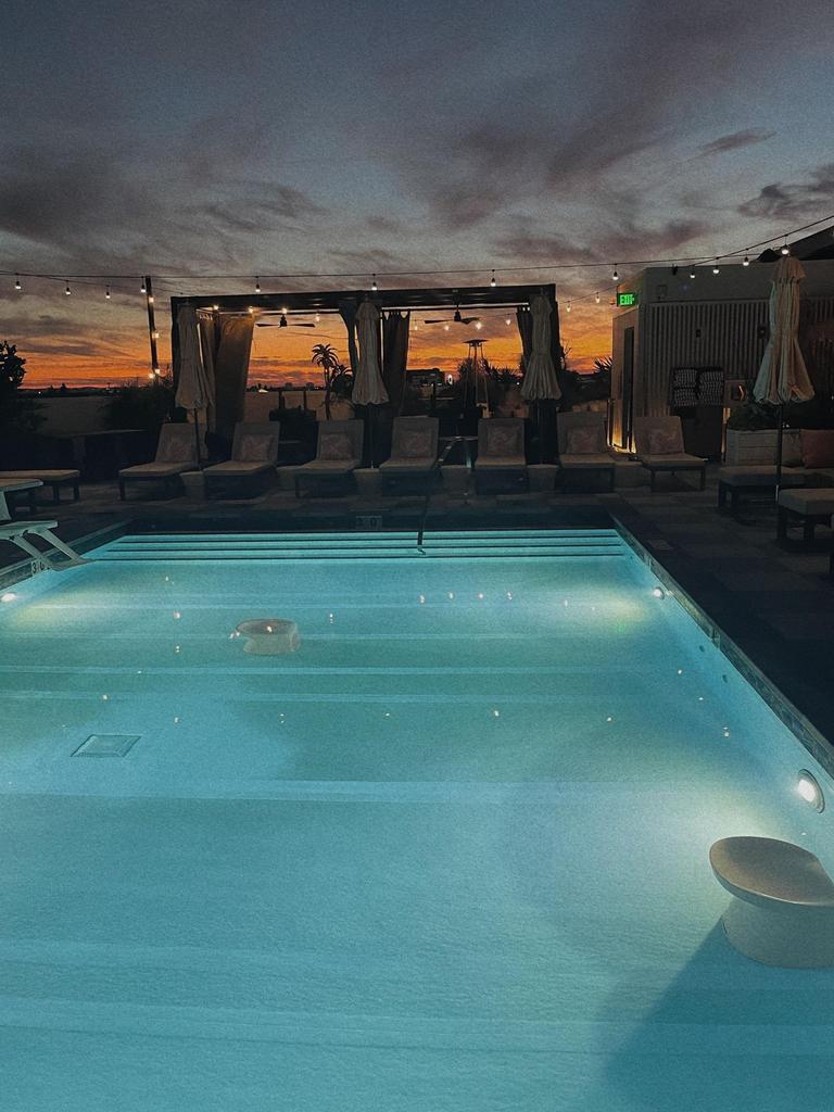 The rooftop pool at The Shay, Culver City. Picture: Natalie Brown/news.com.au