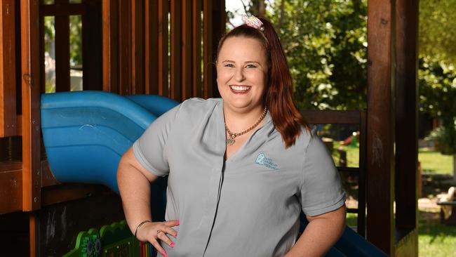 Early childcare educator at Mary Mackillop Kirwan, Jess Hammond. Picture: Shae Beplate.