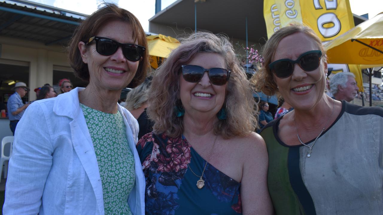 Charlie McIntosh, Fanny Arbuckle, Deb Fredman at The Gympie Times Ladies Race Day.