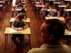 Ashfield Boys High school students sitting for the ELLA literacy test, Mar 01 1999 NSW / Education / Exams examinations classroom pupils teacher Generic