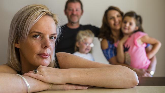 Chantelle Fox hopes treatment in Russia for her aggressive multiple sclerosis will help her recognise here familyin the future, including her husband Dara O'Donoghue, daughters Edie (3) and Lilly (5) and sister Maxine Parker. Picture: Valeriu Campan