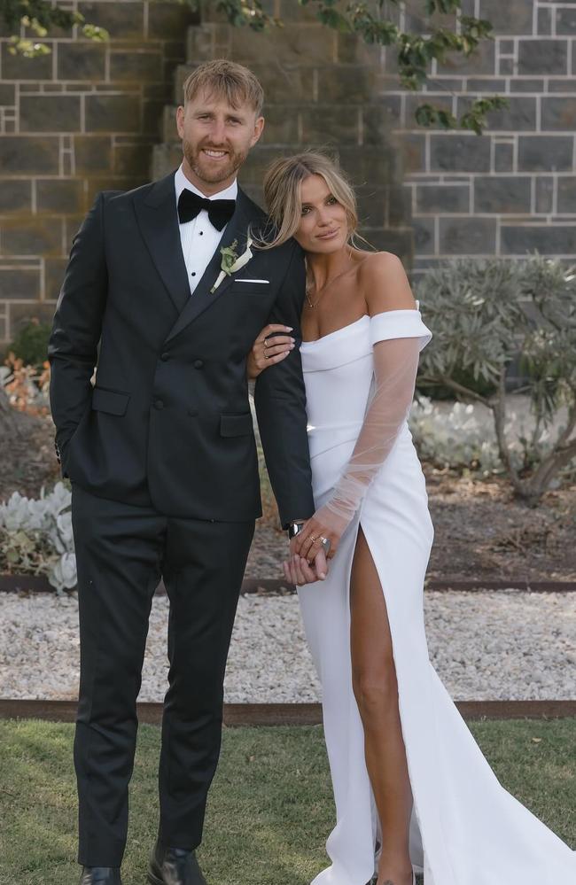 Dyson Heppell marries Kate Turner. Picture: Bianca Virtue Photographer