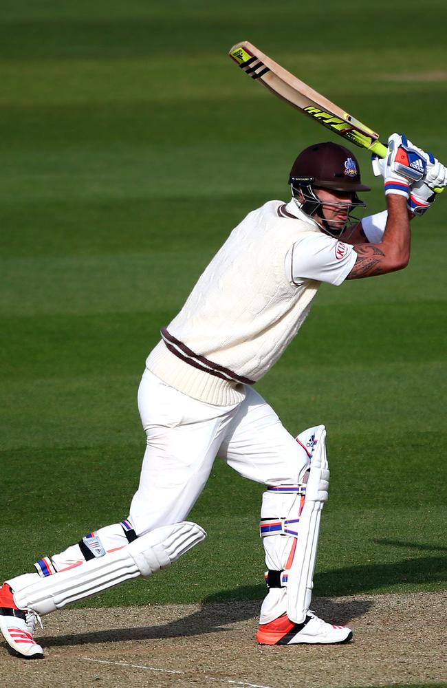 Kevin Pietersen on his way to hitting 355 not out for Surrey against Leicestershire.