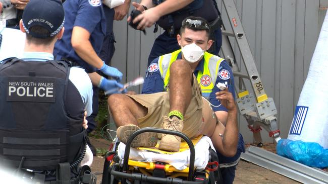 The incident occurred around midday at a construction site on Old South Head Rd in Bellevue Hill. Picture: On Scene Bondi