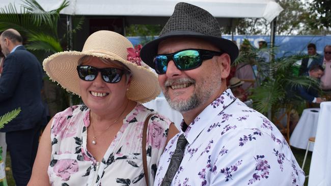 Megan and Clint at the Rockhampton Jaguar Land Rover Pop-Up Polo on June 3, 2023. Picture: Aden Stokes