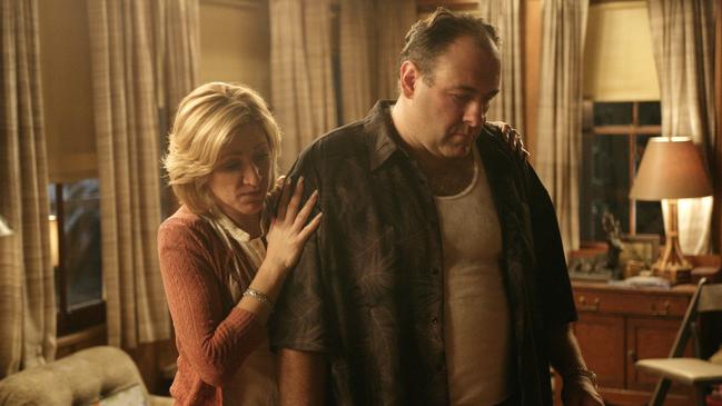 Tony and Carmela’s home in The Sopranos is up for sale. Credit: HBO