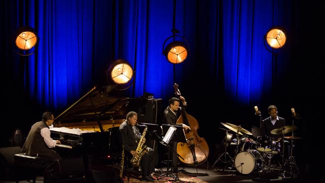 The Wayne Shorter Quartet performing at Sydney Opera House for the Vivid festival. Picture: Daniel Boud