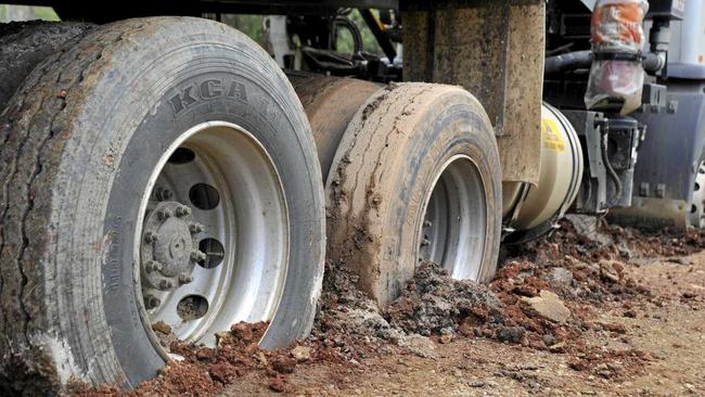 MUDDY ROADS: Lockyer Valley Regional Council will begin fining farms that don't clean up mud they leave on public roads. Picture: Brenda Strong