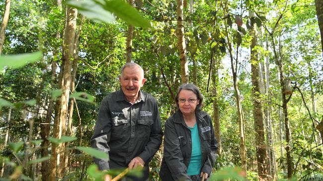 Joseph Fry and Sandy McBride have been recognised for their 15 years of conservation work along Whalley Creek in Nambour. Photo: John McCutcheon / Sunshine Coast Daily