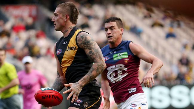 Dustin Martin and Tom Rockliff are two of the big-name restricted free agents on the market in 2017. Picture: Colleen Petch.