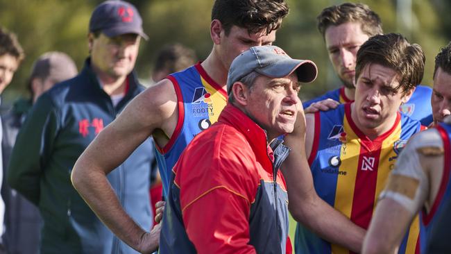 Old Ignatians Coach Damian Boots was thrilled with his team’s performance against PHOS Camden. Picture: Matt Loxton