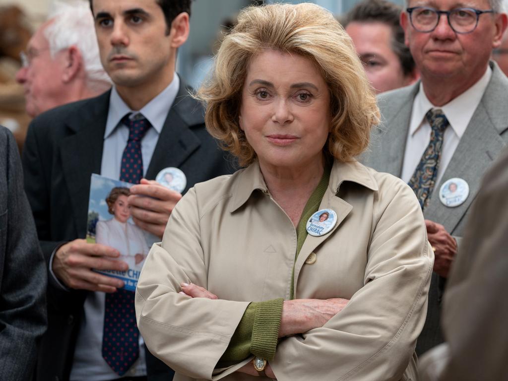 Catherine Deneuve as Bernadette Chirac in The President's Wife.