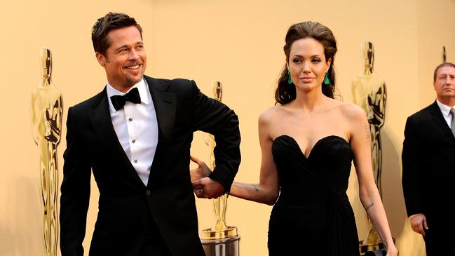 Brad Pitt and Angelina Jolie at the 2009 Academy Awards. Picture: Kevork Djansezian/Getty Images