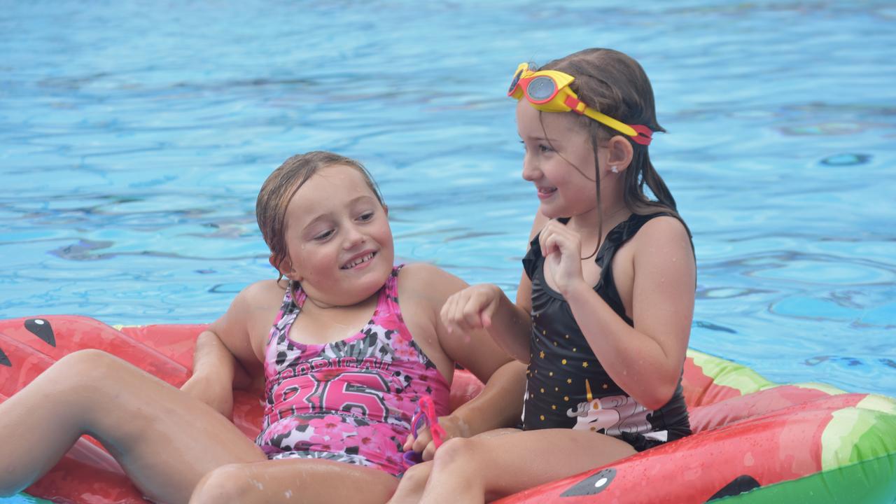 PARTY TIME: There were plenty of splatters and splashes at Dalby's pool party on Saturday.