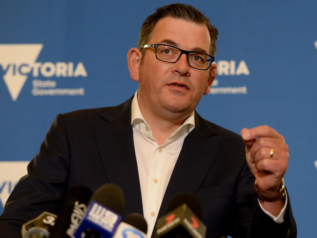 Daniel Andrews said he would not pursue a ‘Omicron zero’ target. Picture: NCA NewsWire / Andrew Henshaw