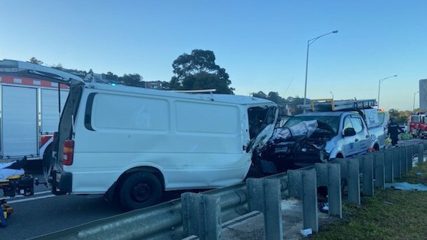 Crash on Pakenham Rd in Pakenham on February 9. Supplied pic