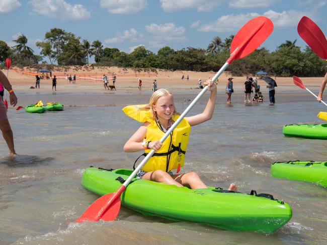 Darwin Beer Can Regatta at Mindil Beach, 2024. Picture: Pema Tamang Pakhrin
