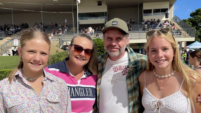 L-R: Sally, Abby, Clint and Lani Rogers at the Gympie Show 2025.