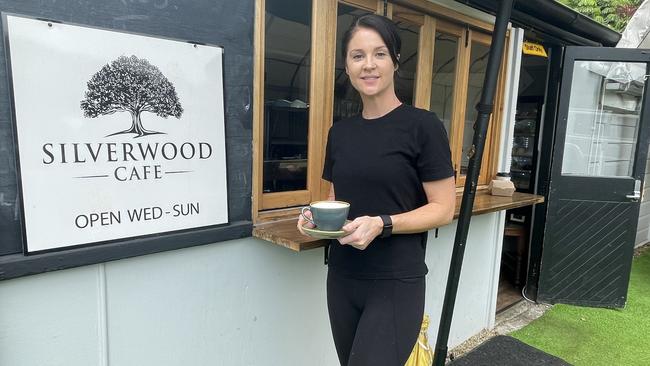 Silverwood Cafe owner Jess Griffiths suffered a $80,000 loss when her business flooded in February last year. Picture: Aaron Goodwin