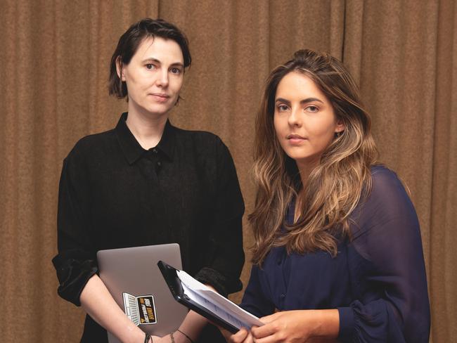 Reset Australia Policy Director Rys Farthing and Executive Director Alice Dawkins, investigate digital risks and online harms. Picture: Benjamin Horgan