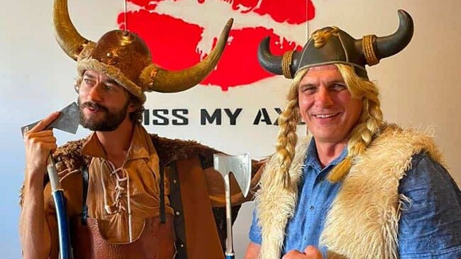 “Unleash your inner Viking” at the new Kiss My Axe 'urban indoor axe throwing' centre will open at Brookvale in November. Picture: Supplied