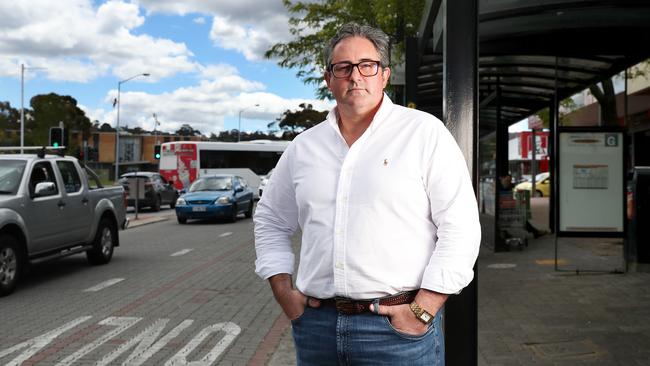 Clarence City Council Alderman Brendan Blomeley at the Rosny Park Bus Mall. Picture: Nikki Davis-Jones