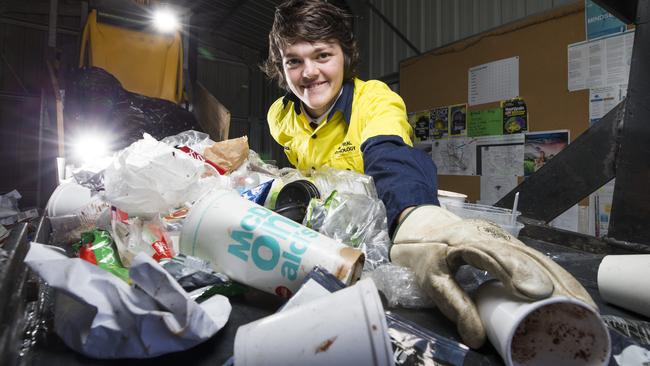 Adelaide councils are facing unexpected costs for recycling because of China’s refusal to take any waste from Australia, with schools launching projects to educate pupils like Zain Stephens about the crisis.