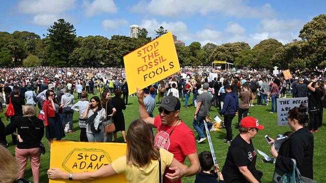 While some local authorities, schools and Aussie business have encouraged people to take part in the strikes, some have warned that absences must be explained. Picture: AFP