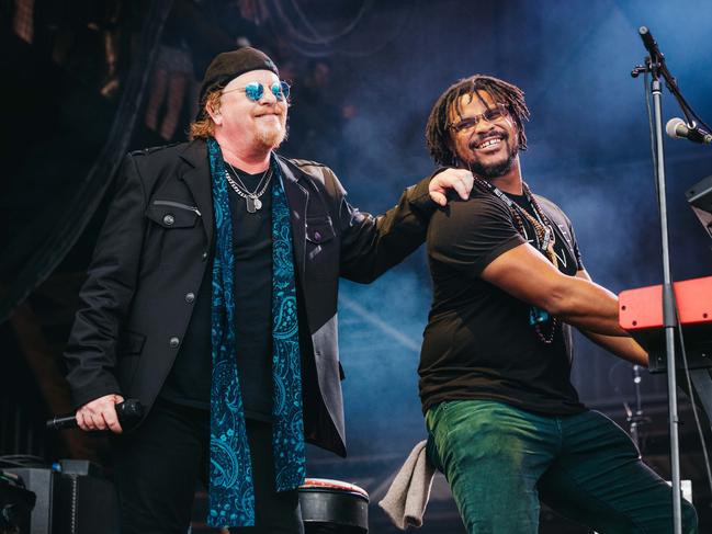 Toto performing at the Falls Festival. Picture: Claudia Ciapocha