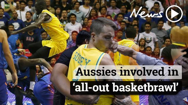 Aussies involved in 'all-out basketbrawl'