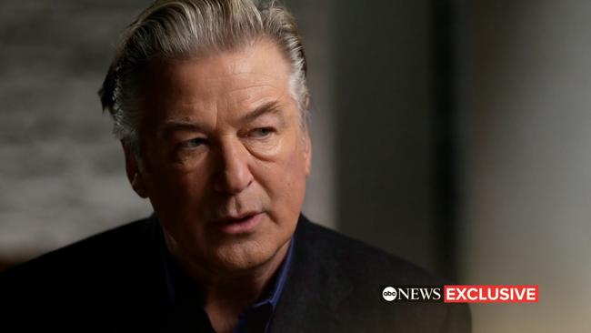 Baldwin gave a tell-all interview on ABC News, saying he had "no idea" how a live bullet got onto the set of his film. Picture: ABC