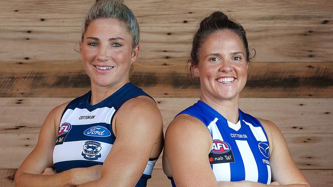 Geelong and North Melbourne enter the AFLW competition this season. Picture: Ian Currie