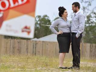 IDEAL LOCATION: Megan and Mitchell Penningh are building a new home in Augustine Heights. Picture: Claudia Baxter